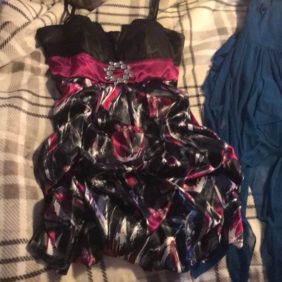 DONATED— Beautiful silky dress - Picture 3 of 7